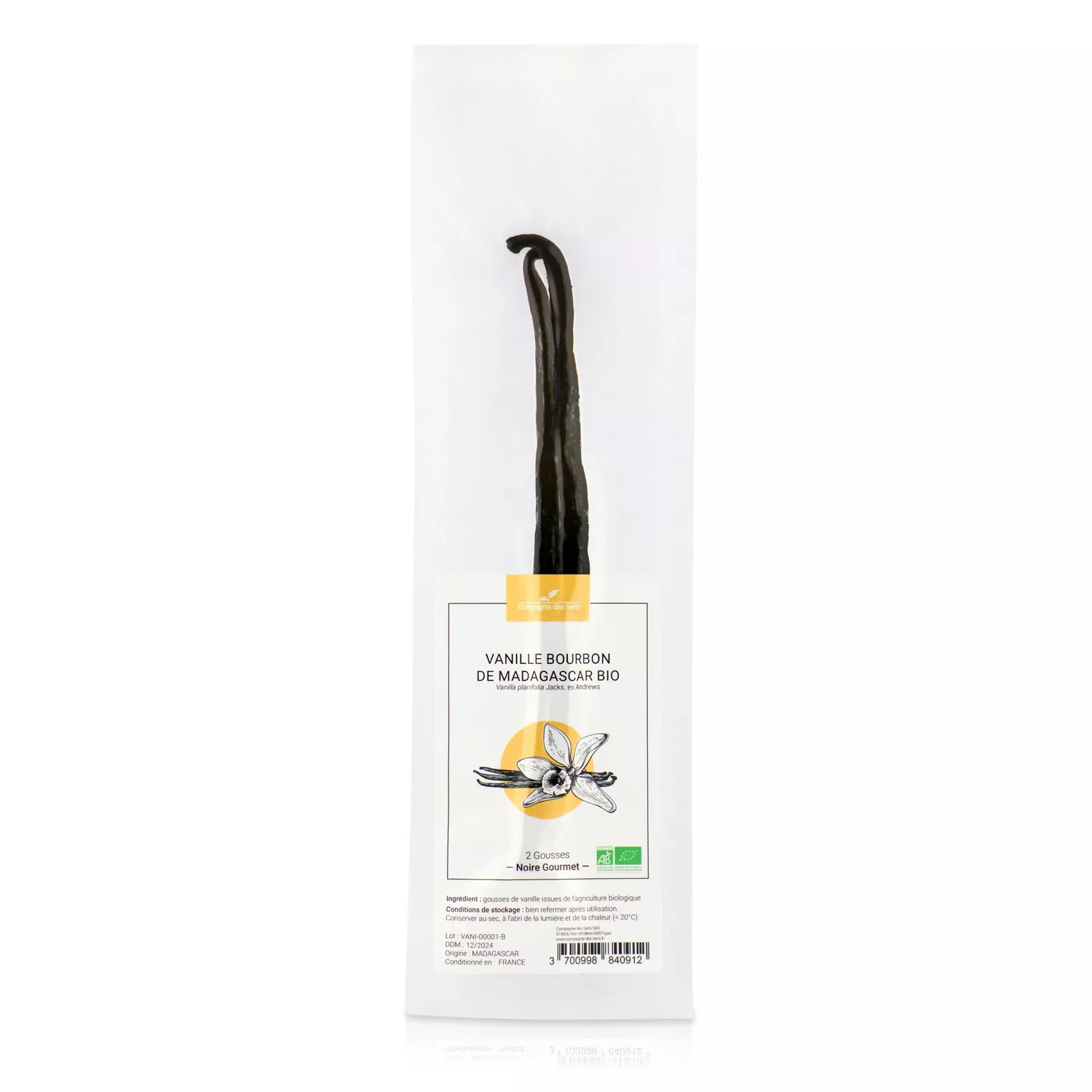 Gousses de Vanille Bourbon de Madagascar BIO - Qualité Noir Gourmet