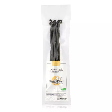 Gousses de Vanille Bourbon de Madagascar BIO - Qualité Noir Gourmet