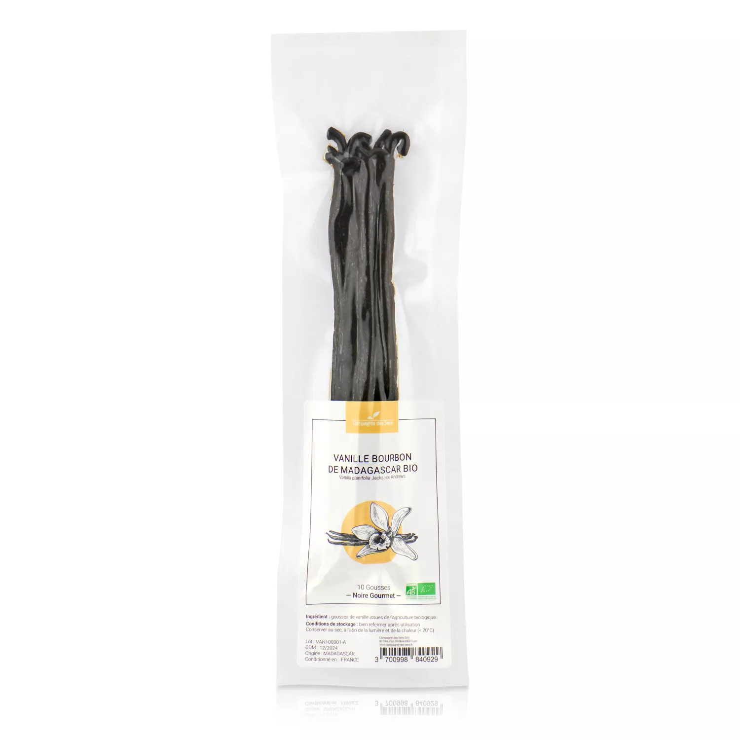 Gousses de Vanille Bourbon de Madagascar BIO - Qualité Noir Gourmet