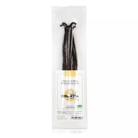 Gousses de Vanille Bourbon de Madagascar BIO - Qualité Noir Gourmet