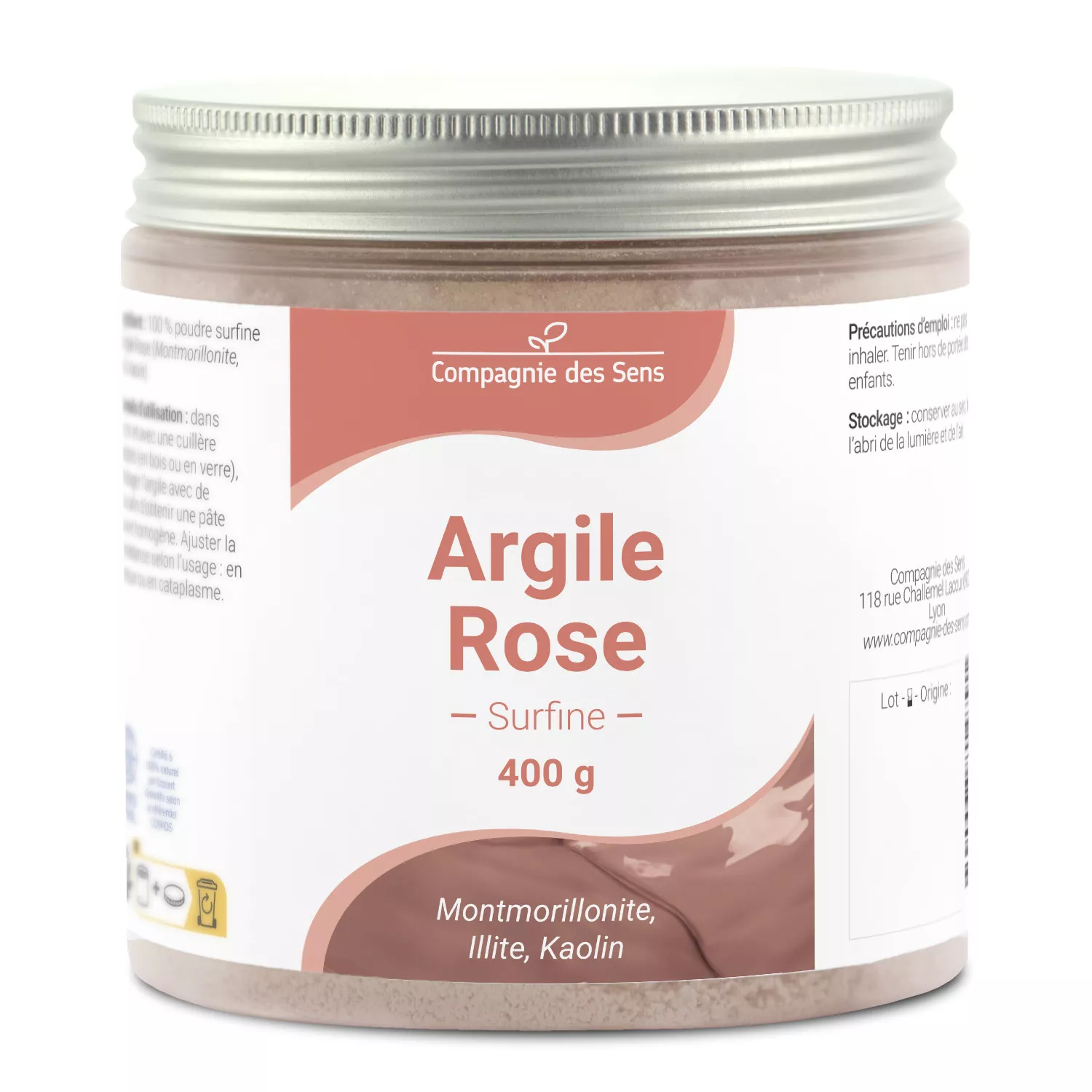 Argile Rose Montmorillonite - Poudre surfine