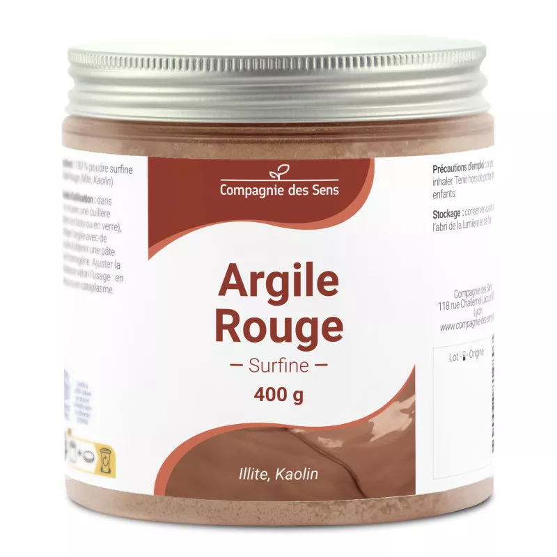 Argile Rouge Illite - Poudre surfine
