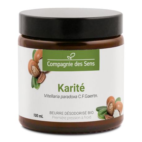 Beurre de Karité désodorisé - Beurre Végétal BIO - Pot en verre