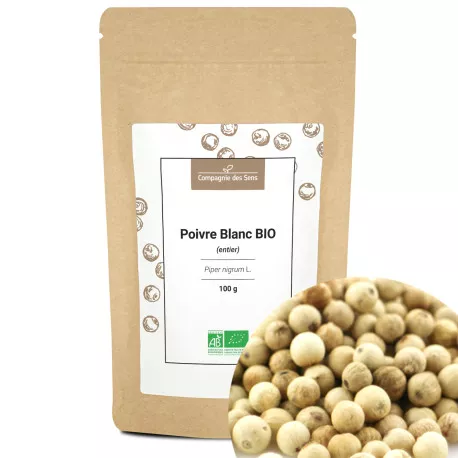Poivre blanc BIO - Grains entiers