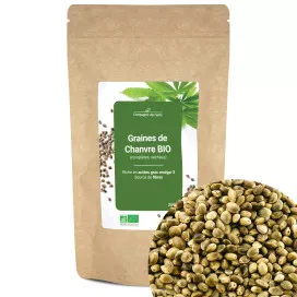 Graines de Chanvre de Bretagne BIO (complètes, séchées)
