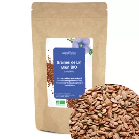 Graines de Lin Brun BIO (complètes)