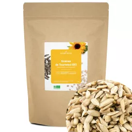 Graines de tournesol bio (décortiquées, sans sel ajouté)