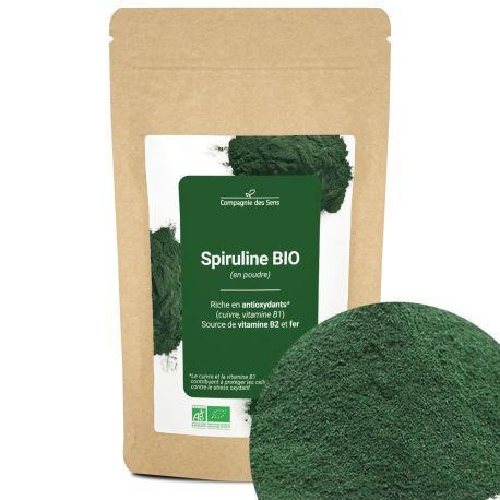 Spiruline BIO (en poudre) - riche en antioxydants