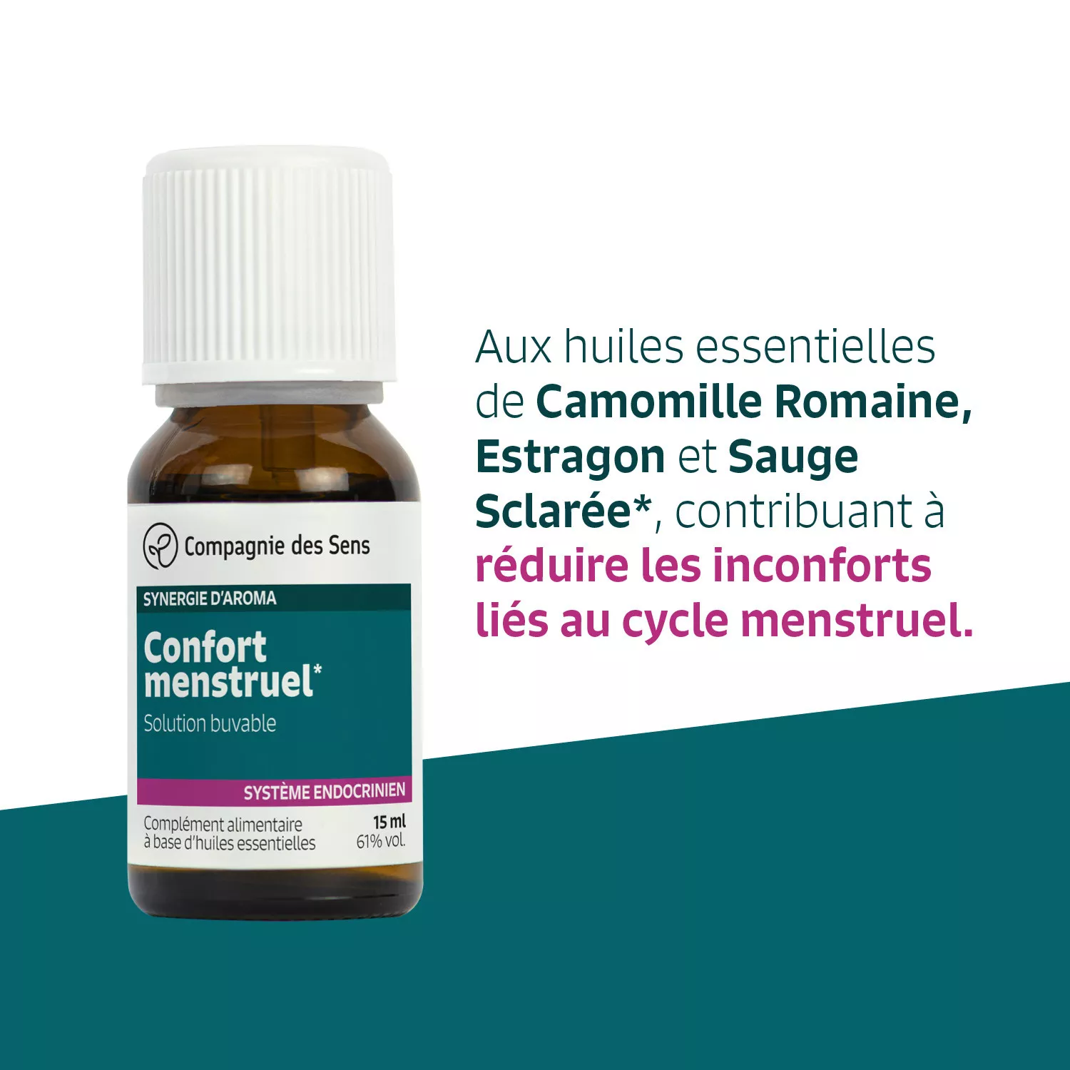 CONFORT MENSTRUEL - Huiles essentielles en solution buvable