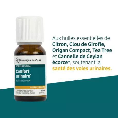 CONFORT URINAIRE - Huiles essentielles en solution buvable
