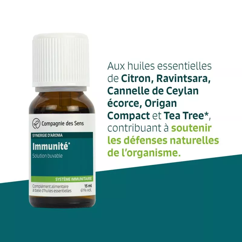 IMMUNITÉ - Huiles essentielles en solution buvable