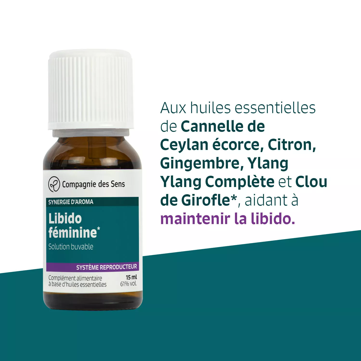 LIBIDO FÉMININE - Huiles essentielles en solution buvable