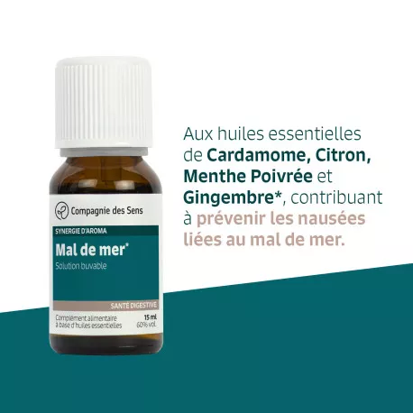MAL DE MER - Huiles essentielles en solution buvable