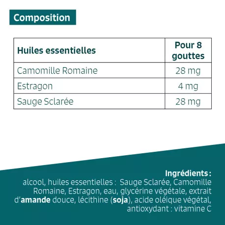 CONFORT MENSTRUEL - Huiles essentielles en solution buvable