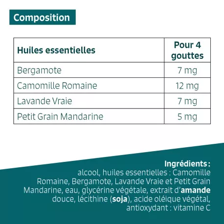 SOMMEIL - Huiles essentielles en solution buvable