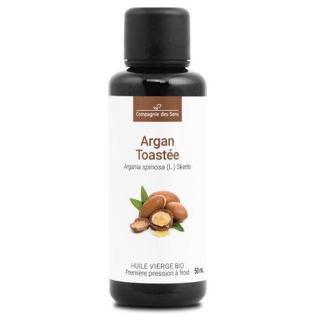 Argan toastée du Maroc - Huile Végétale Vierge BIO - Flacon en verre