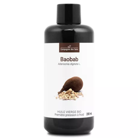 Baobab - Huile Végétale Vierge BIO - Flacon en verre