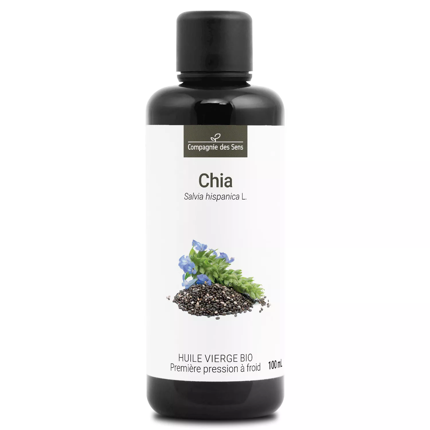 Chia de France - Huile Végétale Vierge BIO - Flacon en verre