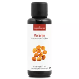 Karanja - Huile Végétale Vierge BIO - Flacon en verre