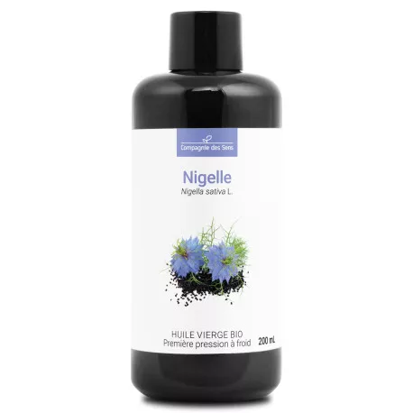 Nigelle - Huile Végétale Vierge BIO - Flacon en verre