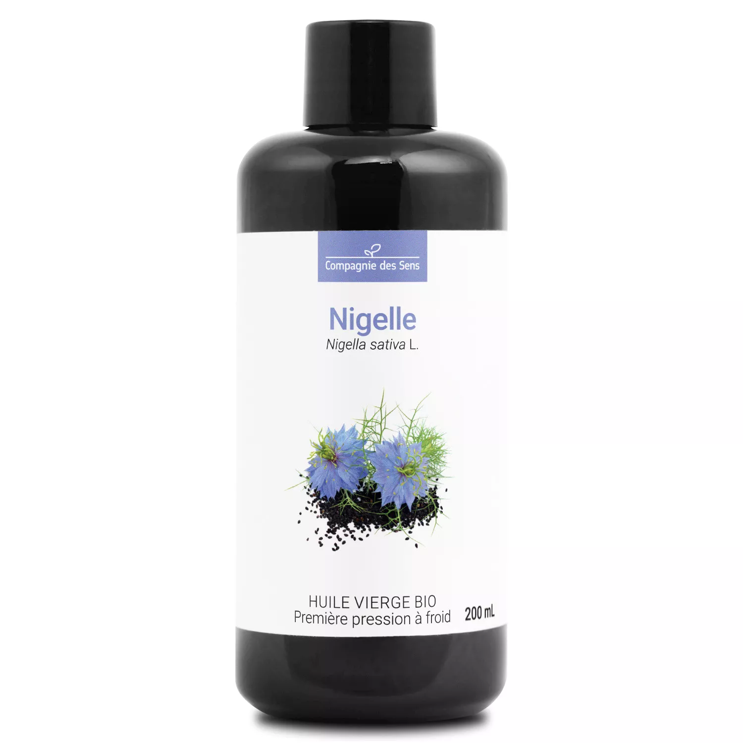 Nigelle - Huile Végétale Vierge BIO - Flacon en verre
