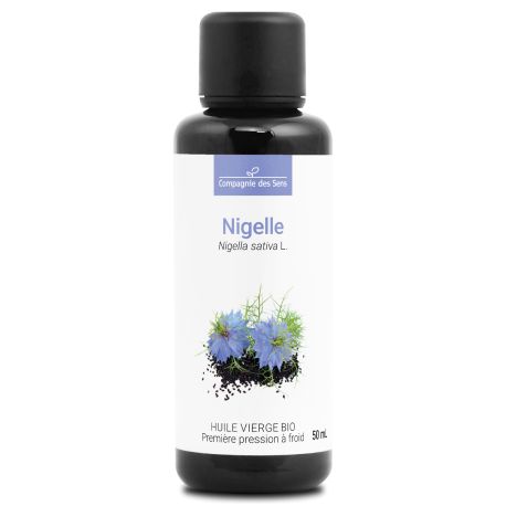 Nigelle - Huile Végétale Vierge BIO - Flacon en verre