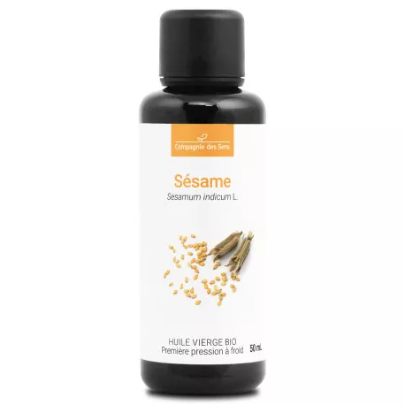 Sésame - Huile Végétale Vierge BIO - Flacon en verre