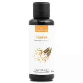 Sésame - Huile Végétale Vierge BIO - Flacon en verre