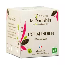 T'Chaï Indien Thé Chaï Épicé BIO en sachets