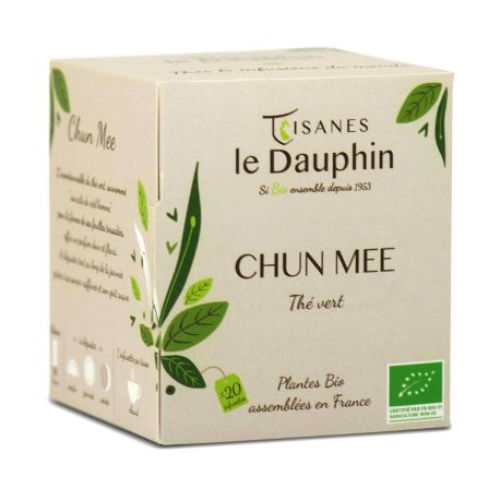 Thé Vert Chun Mee BIO en sachets - Le Dauphin