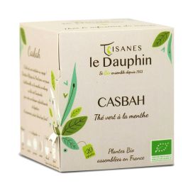 Thé vert menthe casbah bio en sachets 