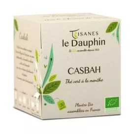 Thé vert menthe casbah bio en sachets