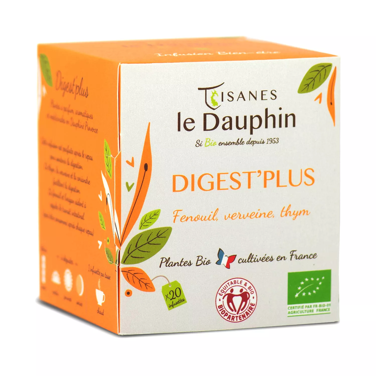 Tisane Digest'plus BIO en sachets - Le Dauphin