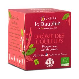 Tisane drôme des couleurs bio en sachets 