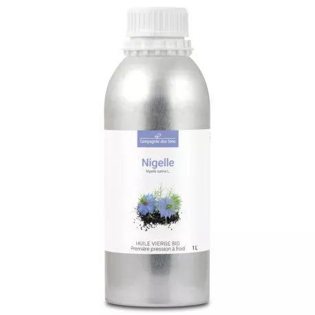 Nigelle - Huile Végétale Vierge BIO - Flacon en verre