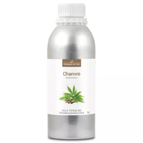 Chanvre de Bretagne - Huile Végétale Vierge BIO - Flacon en verre