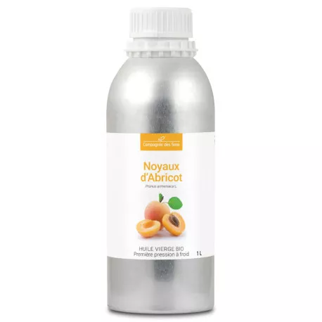 Noyaux d'Abricot - Huile Végétale Vierge BIO - Flacon en verre