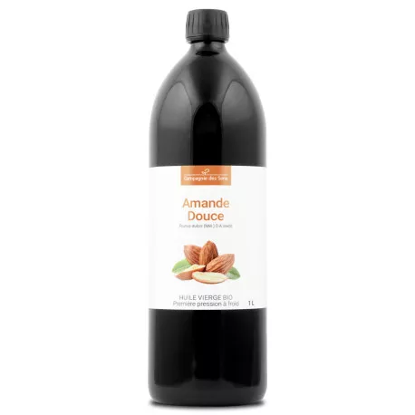 Amande Douce - Huile Végétale Vierge BIO - Flacon en verre