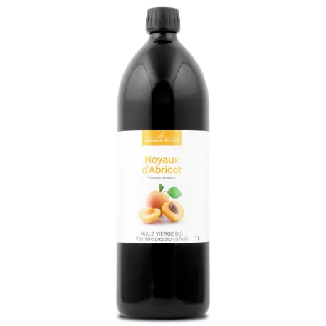 Noyaux d'Abricot - Huile Végétale Vierge BIO - Flacon en verre