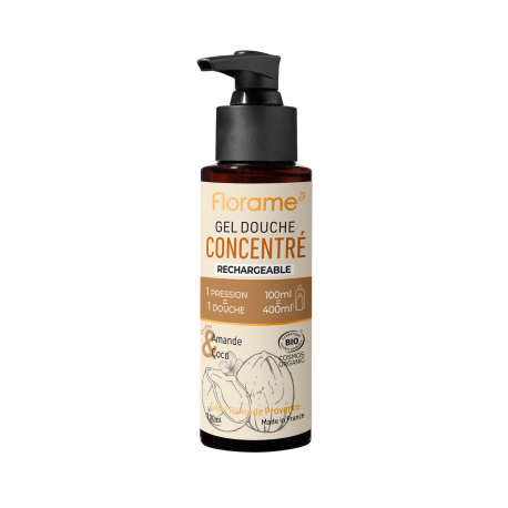 Gel Douche Concentré Amande Coco BIO - Florame