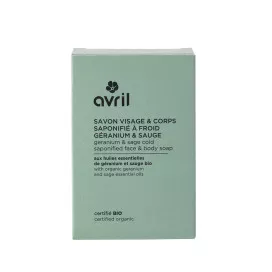 Savon à froid géranium & sauge bio