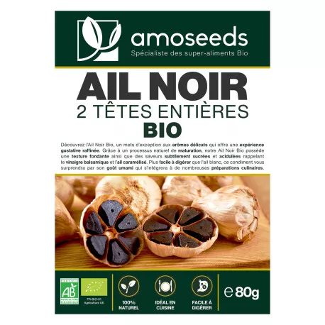 Ail Noir BIO - 2 Têtes Entières