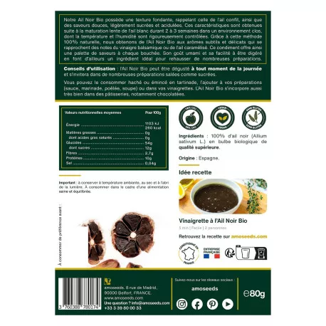 Ail Noir BIO - 2 Têtes Entières