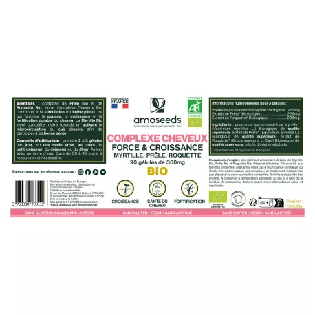 Complexe Cheveux BIO - Gélules Végétales