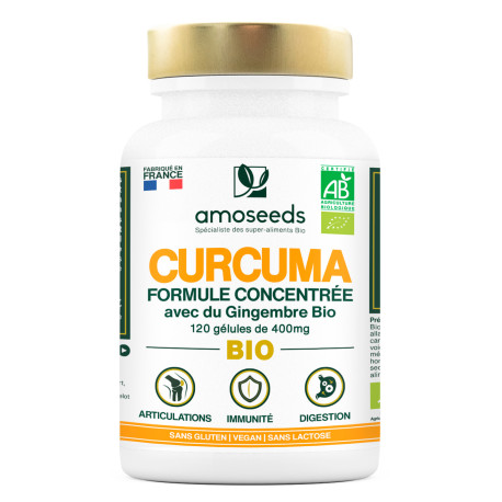 Curcuma BIO Formule Concentrée - Gélules Végétales