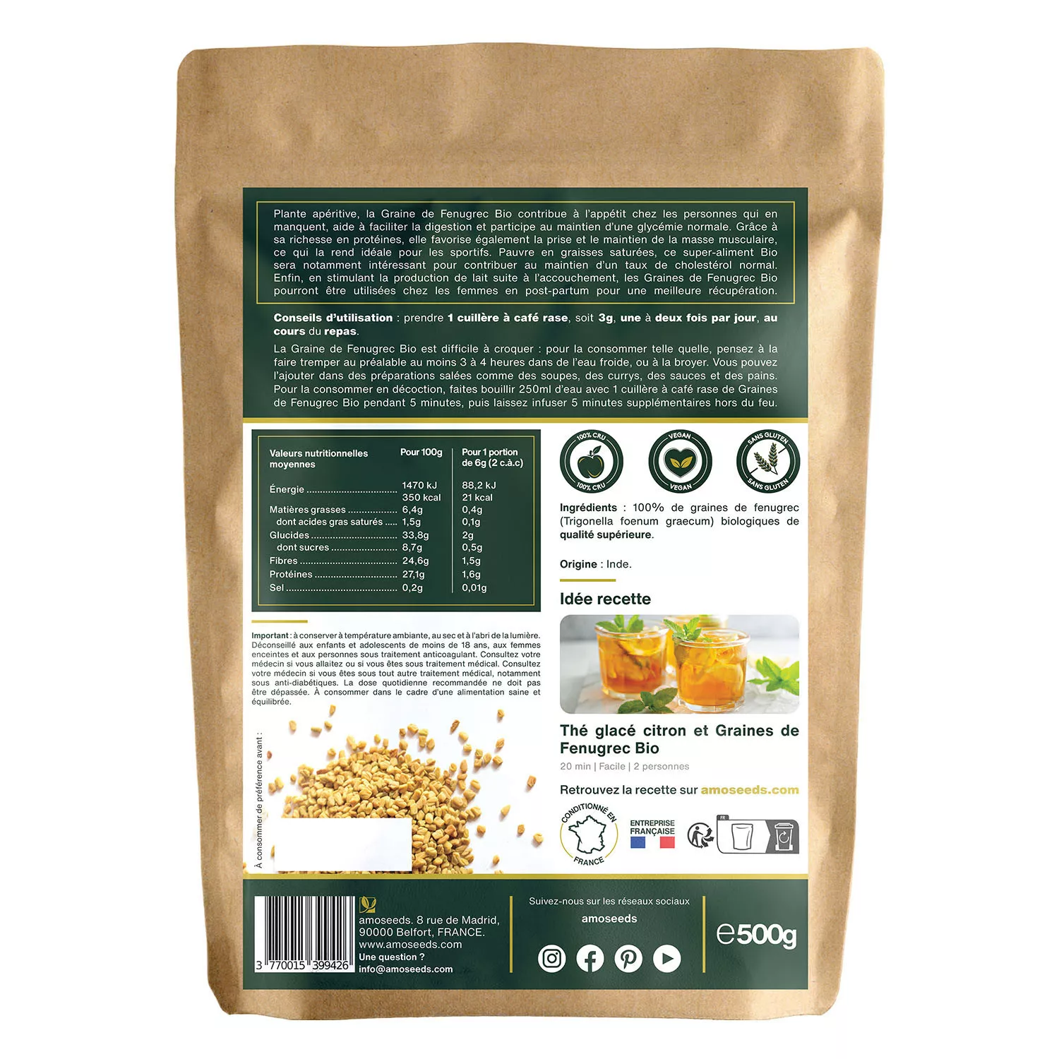 Graines de Fenugrec BIO