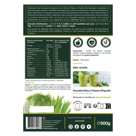 Herbe d’Orge BIO - En Poudre