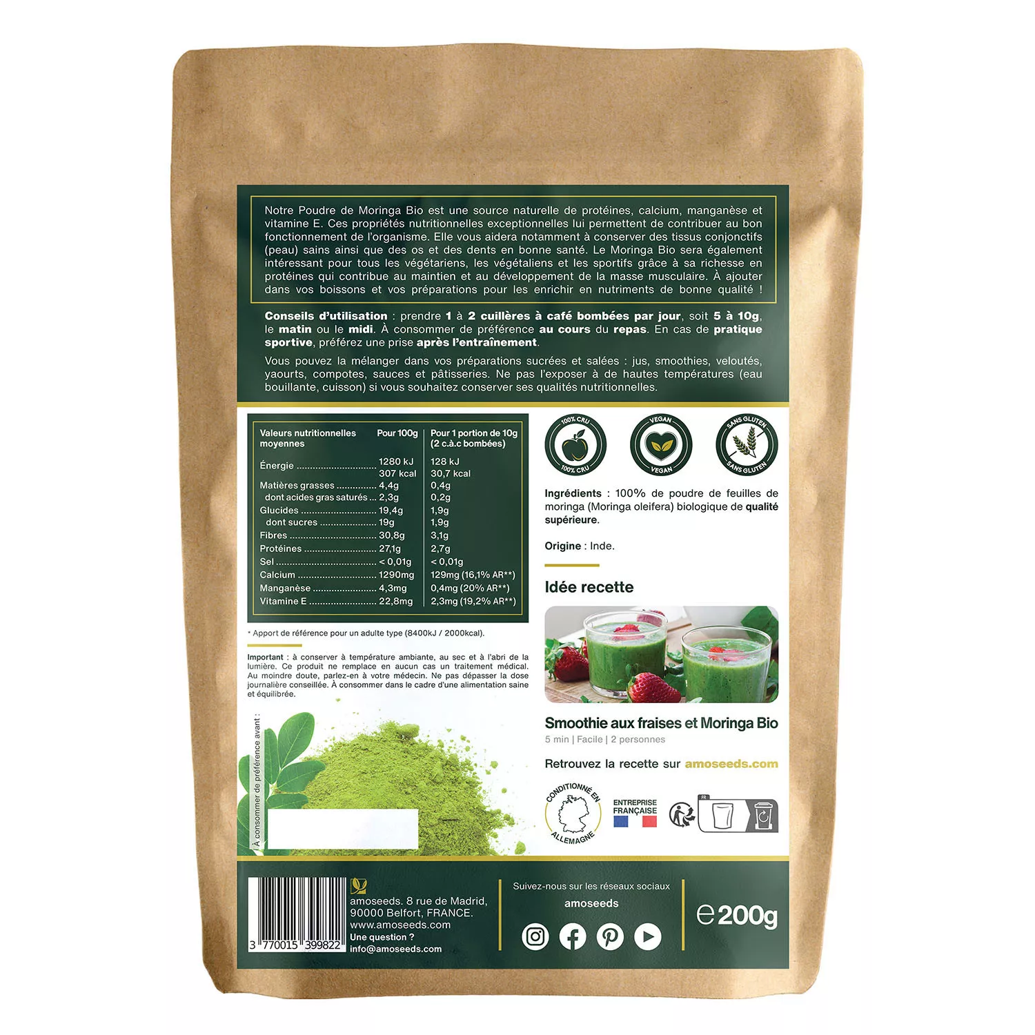 Moringa BIO - En Poudre