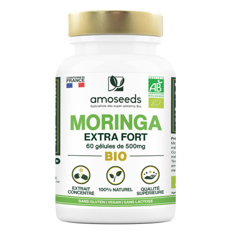 Moringa BIO Haute Concentration - Gélules Végétales