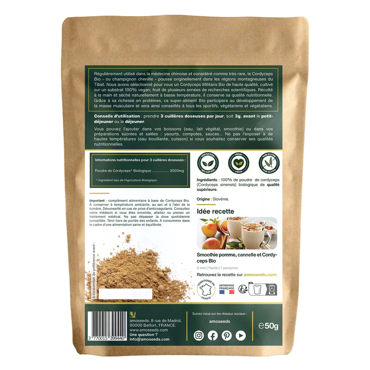 Cordyceps BIO - En Poudre